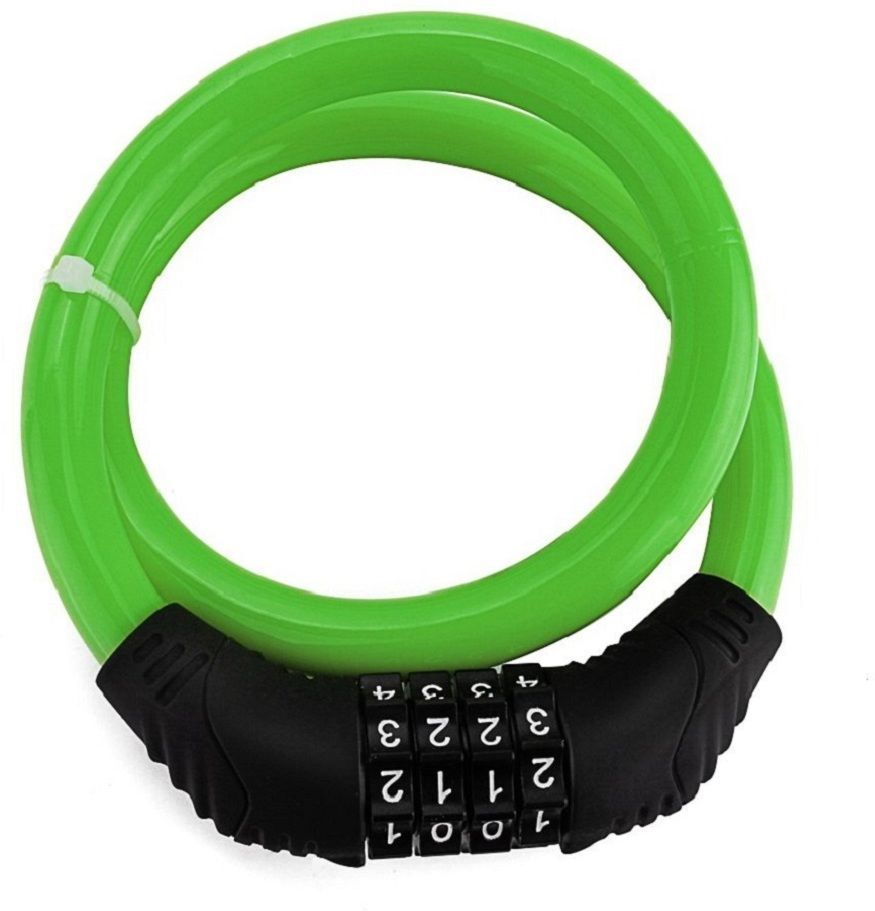 occel Green Colour Number Chain Cable Bicycle/Bike Helmet lock_ Bicycle Lock-picture-22