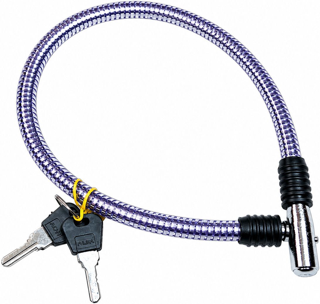crsazone PURPLE CYCLE WIRE LOCK ZIGZAG ALFA PRO Bicycle Lock-picture-6