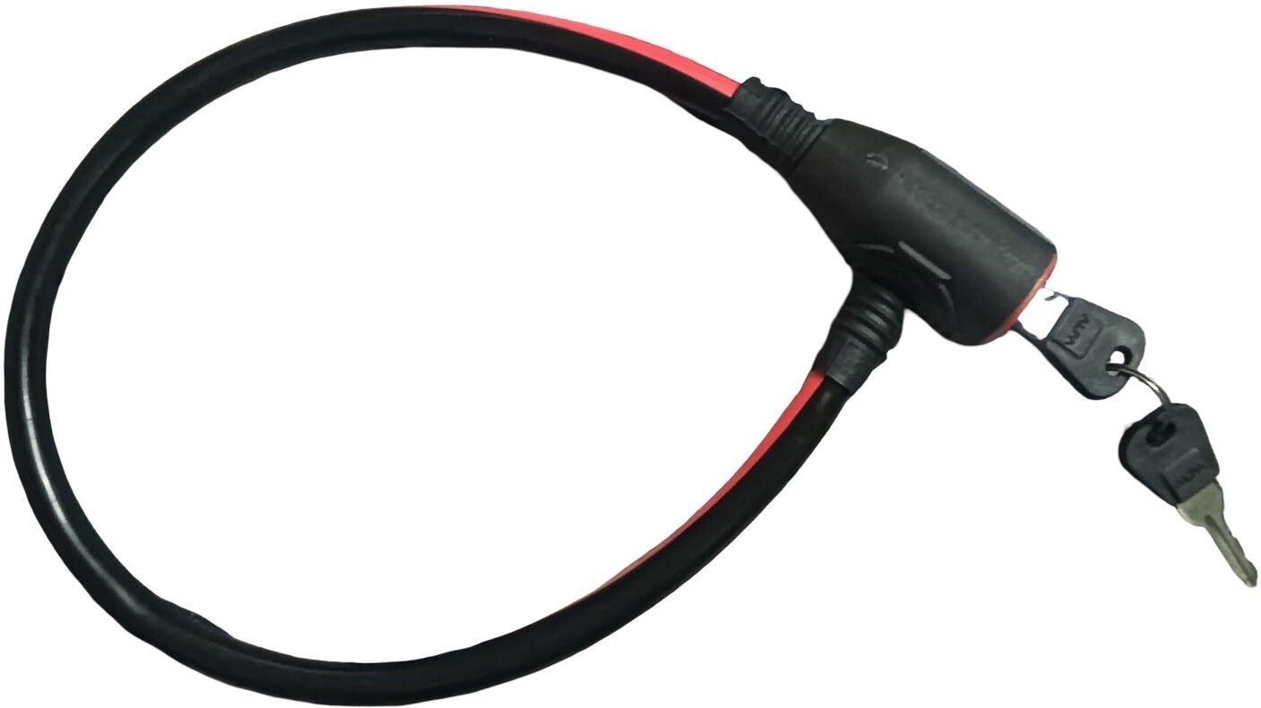 crsazone RED-BLACK ALFA PRO BICYCLE WIRE LOCK Bicycle Lock-picture-0