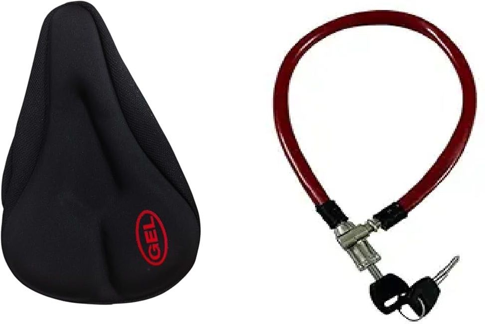 gymisa Wheel Security Cable Lock With Bicycle Comfortable Gel Saddle Cover Bicycle Lock-picture-23