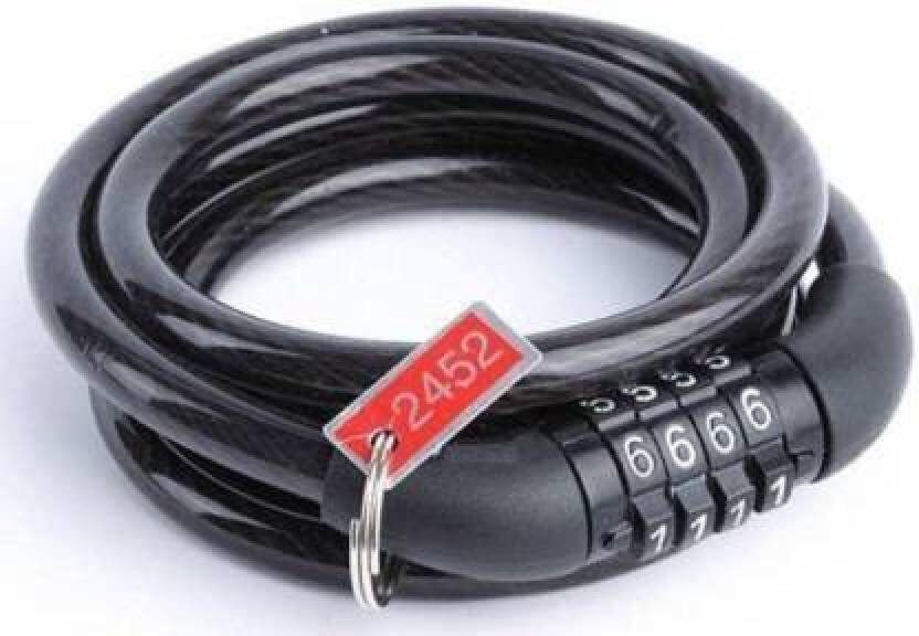 Non-Resettable,Fixed Number Lock for Bike, Cycle, Helmet, Luggage Bicycle Lock