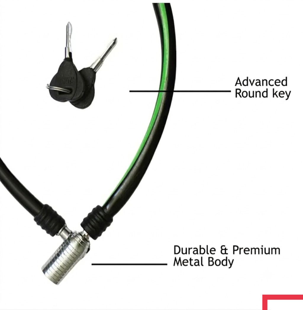 Best quality heavy duty key lock with 2 keys KL-43 Bicycle Lock-image-38