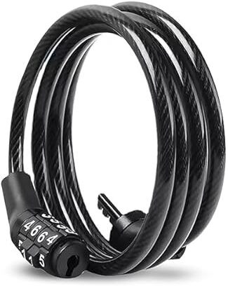 gcw Cable Numlock 70004 Multipurpose Keypad Number Lock (Black) Bicycle Lock image 1