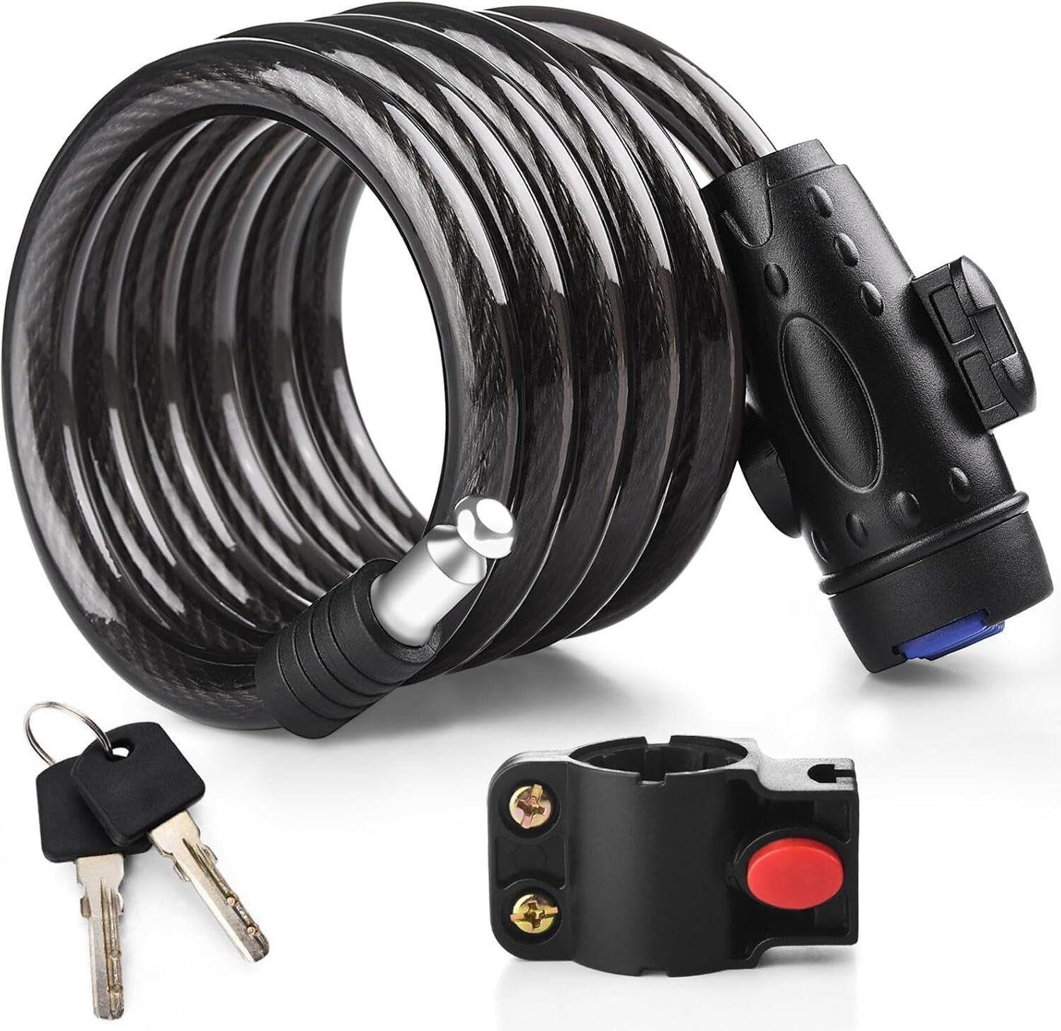 Cycle Lock for Bicycle with Key - Advanced Locks for Bike Riders with Bracket Bicycle Lock-image-26