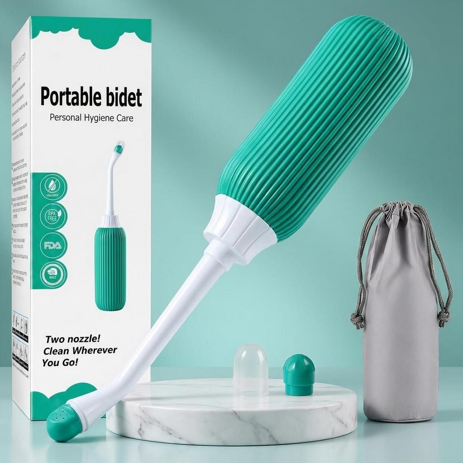 Travel Bidet Bottle 500 ml Leakproof Personal Hygiene Sprayer Multicolor-A04 Bidet Nozzle-image-17