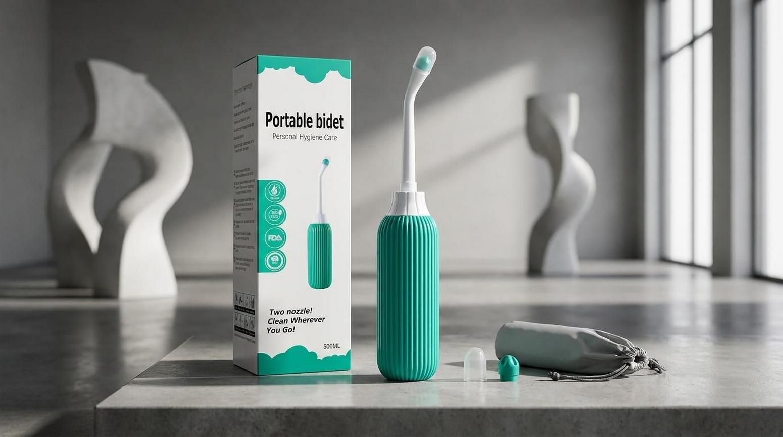 Portable Hygiene Bottle 500 ml Easy Squeeze Bidet Washer Multicolor-B05 Bidet Nozzle-image-14