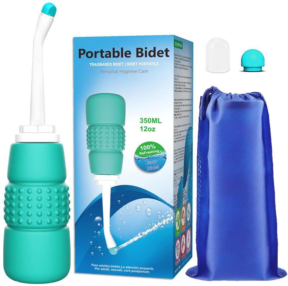 Portable Bidet Spray for Toilet,Bidet Bottle 350ml,Portable Shower-Travel Bidet for Traviling,Camping,Women,Postpartum Care,Post-Surgery Recovery, Moms,New Baby & Eldery Bidet Nozzle
