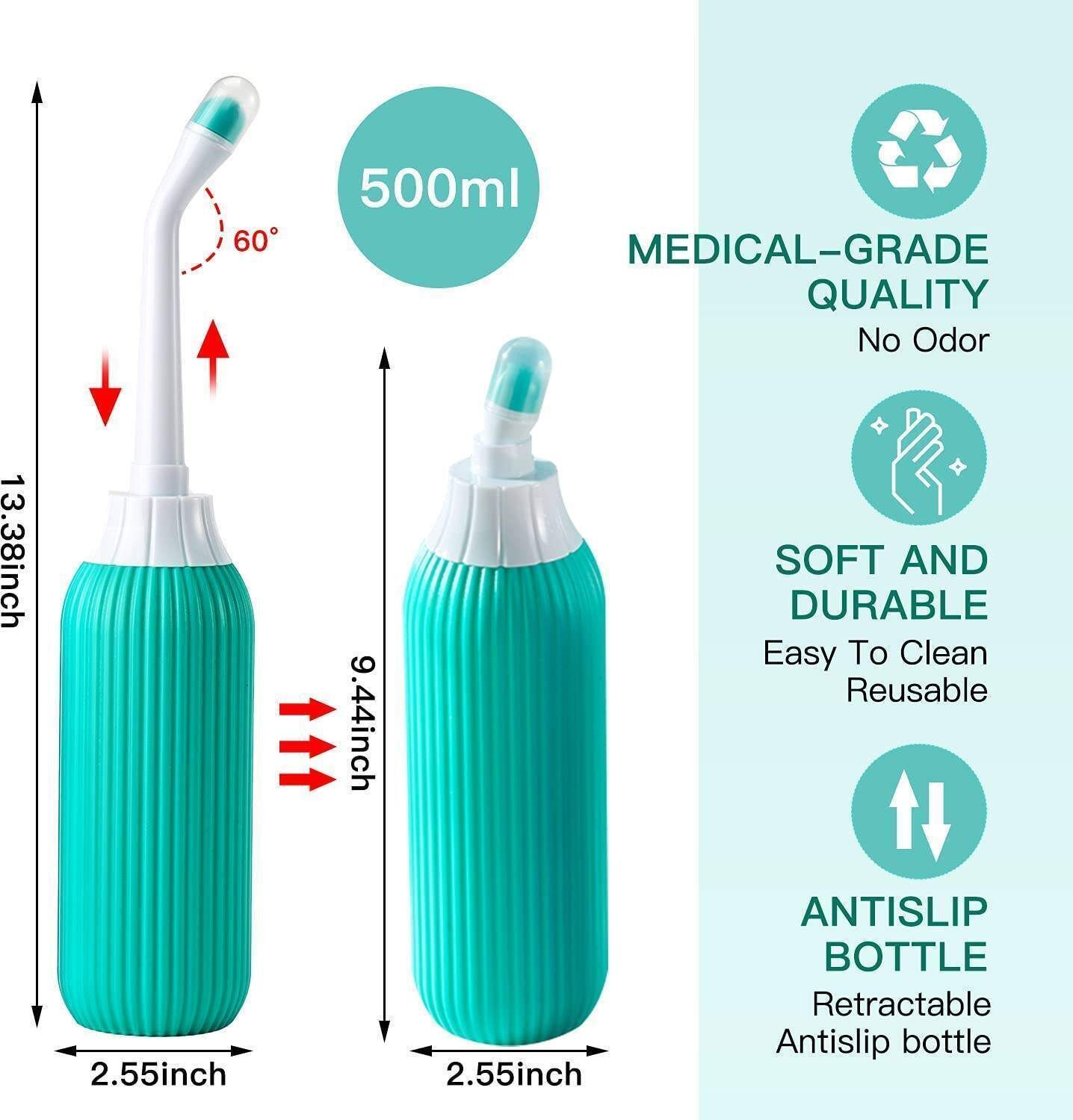 Portable bidet, Jet Spray for Toilet | Retractable, 2 angled Nozzles M194 Bidet Nozzle