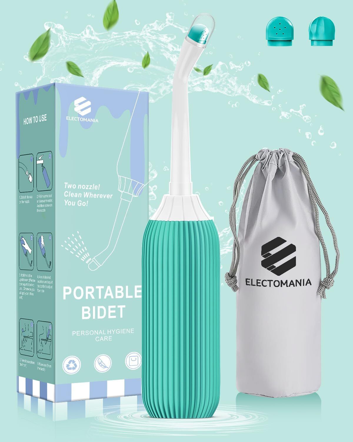 Portable Bidet 500 ml with 3 Nozzles Travel Hygiene Spray Bottle for Men & Women Bidet Nozzle-image-16