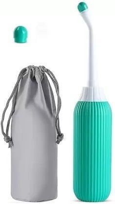 Handheld Portable Bidet Spray Bottle Angled 2 Nozzle Jet for Travel with Pouch Bidet Nozzle