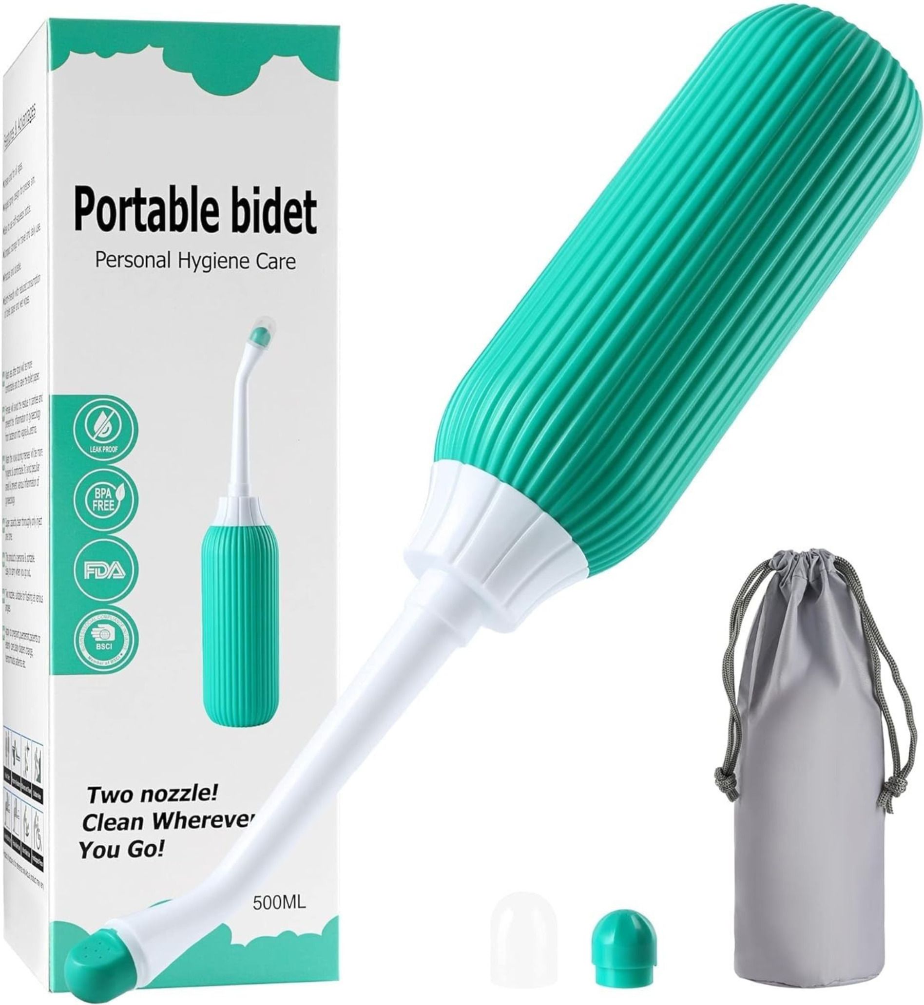 dream corporate world 500ml Portable Retractable Travel with Bag Bidet Nozzle-picture-43