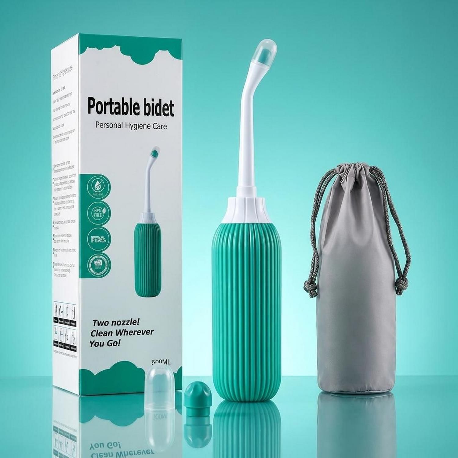 Handheld Portable Bidet Bottle 500 ml Manual Personal Cleaner Multicolor-A03 Bidet Nozzle-image-18