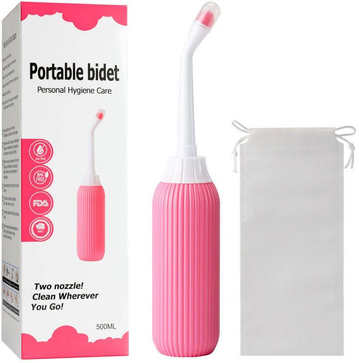 nimyank Portable bidet, Jet Spray for Toilet | Retractable, 2 angled Nozzles NI216 Manual Bidets-picture-12