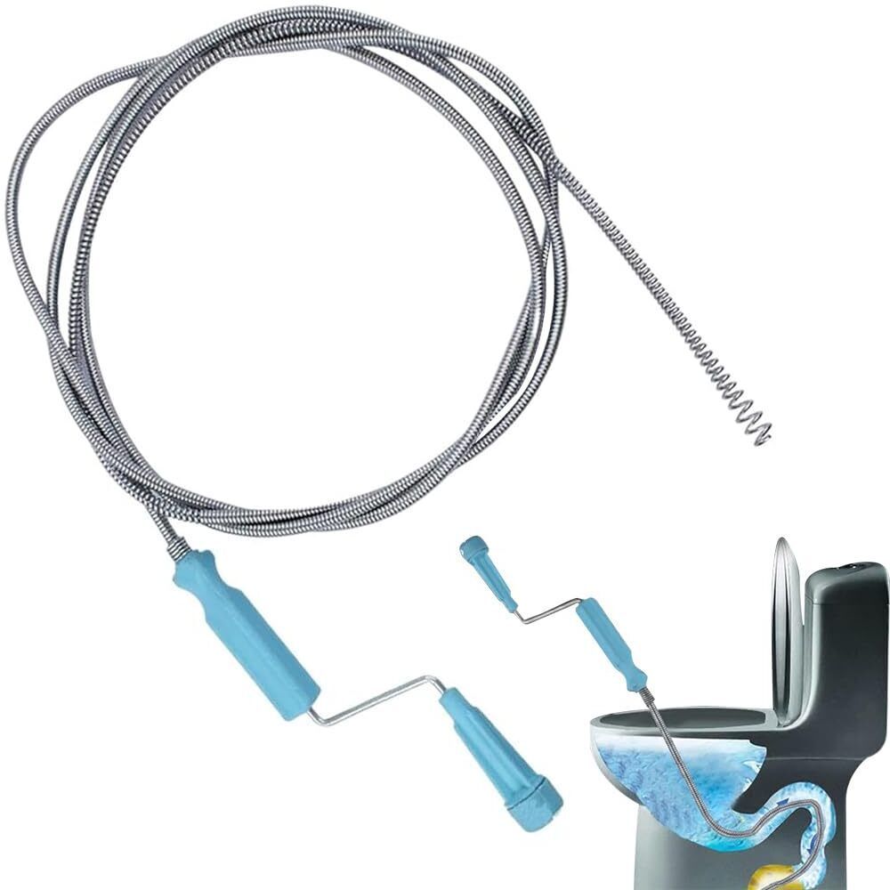 Drain Cleaner Auger Flexible Metal Spring 3 Meter Manual Bidets