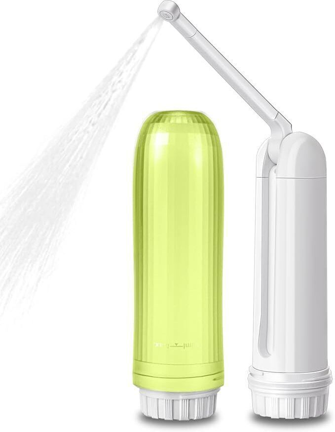 Portable Bidet Foldable Handheld Personal Travel Bidet 2 Pressure Options Hydro-powered Bidets