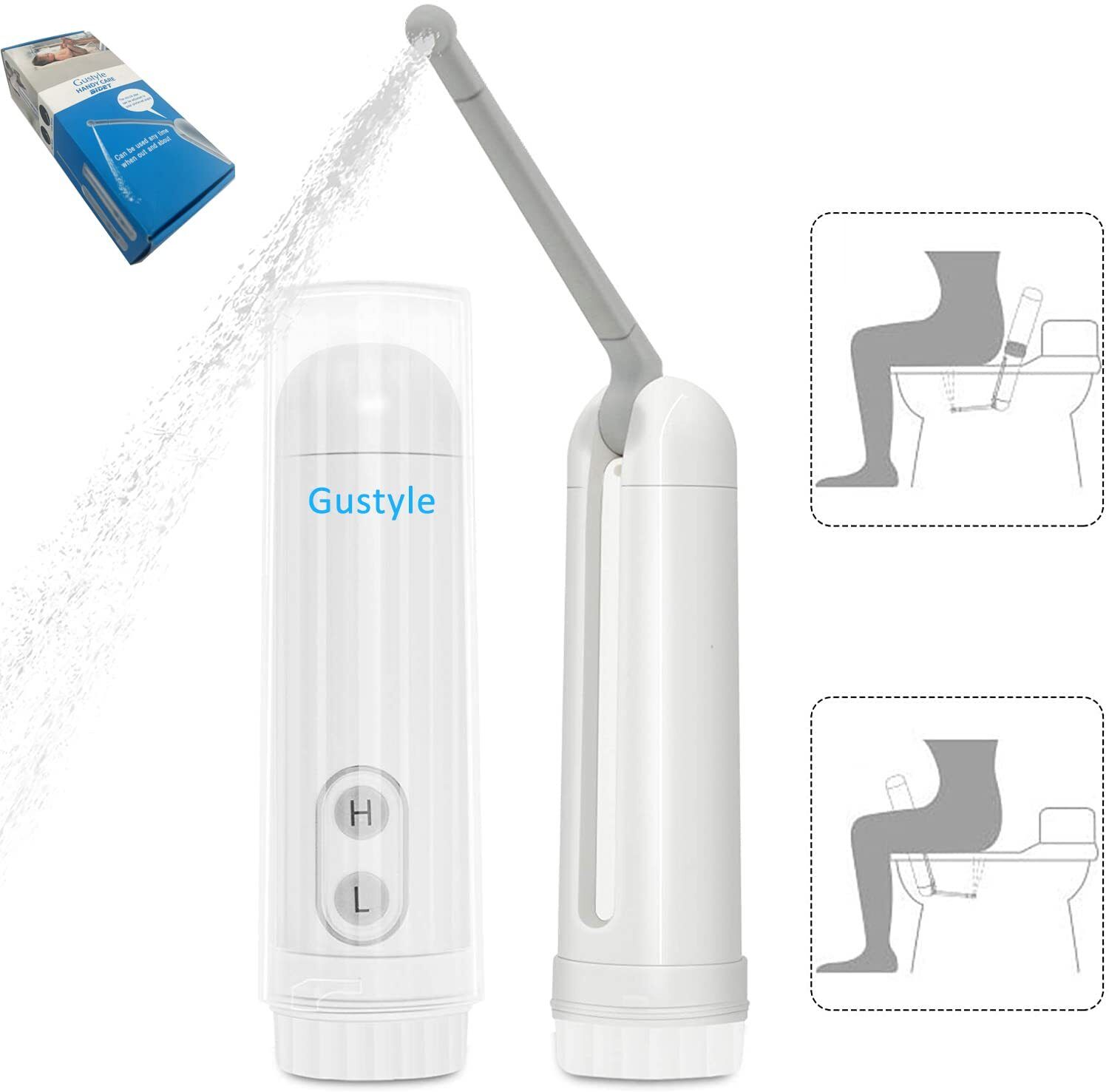 Portable Travel Bidet 140ml | IPX6 Waterproof Electric Sprayer Hydro-powered Bidets