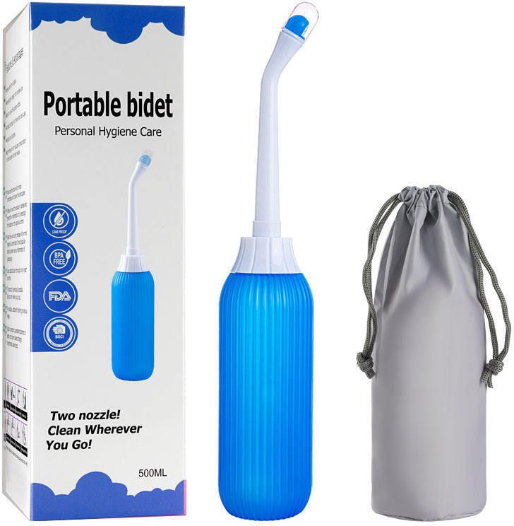 pratyang Portable bidet, Jet Spray for Toilet | Retractable, 2 angled Nozzles P271 Manual Bidets-picture-22