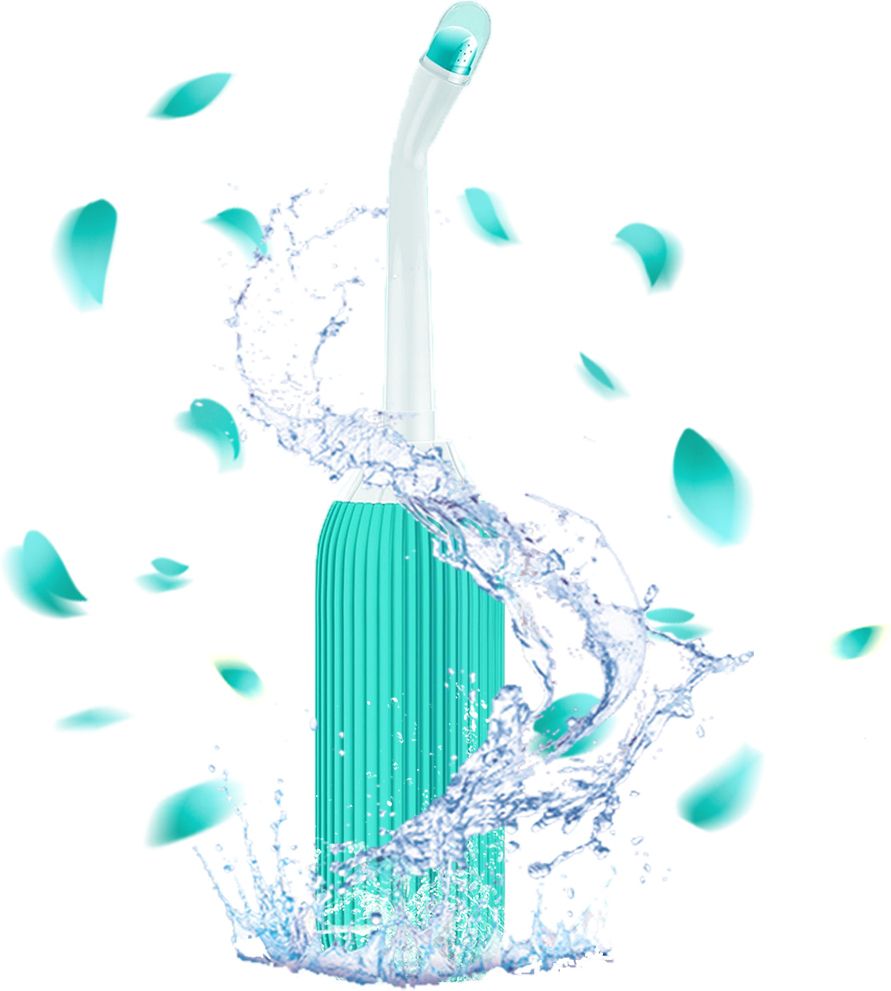 500ml Handheld Portable Bidet Sprayer, Great Hygiene(green) Manual Bidets