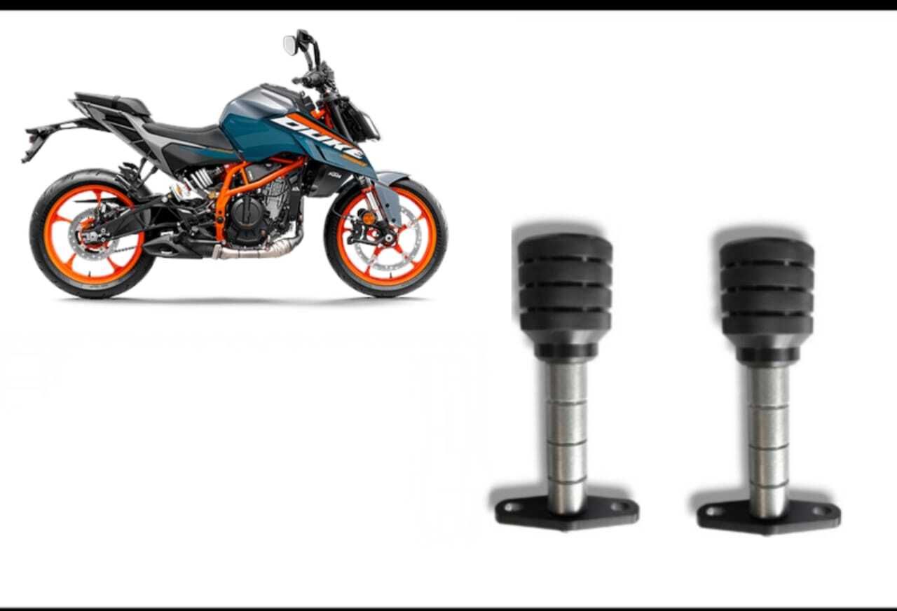 Duke 250 Frame Slider Silver Bike Crash Guard