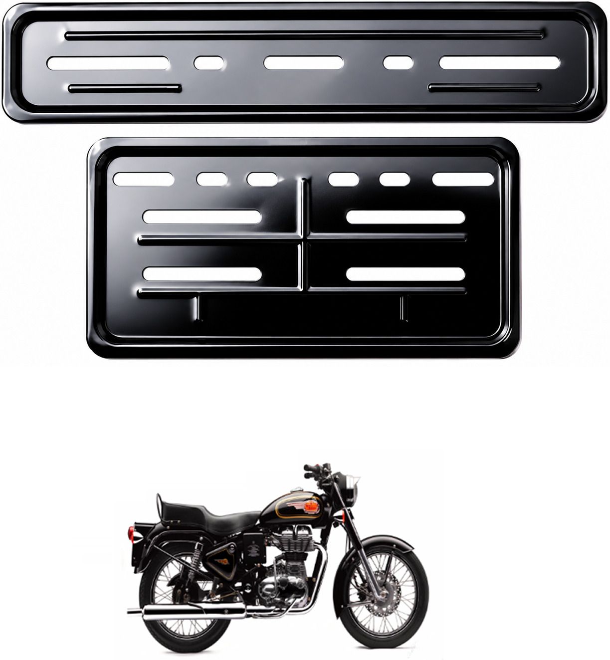 Motorcycle Number Plate Frame Set of 2, Front Rear License Plate Holder sg1 Motorcycle Number Plate Frame Set of 2, Front Rear License Plate Holder sg1 Satellite Vehicle Antenna-image-4