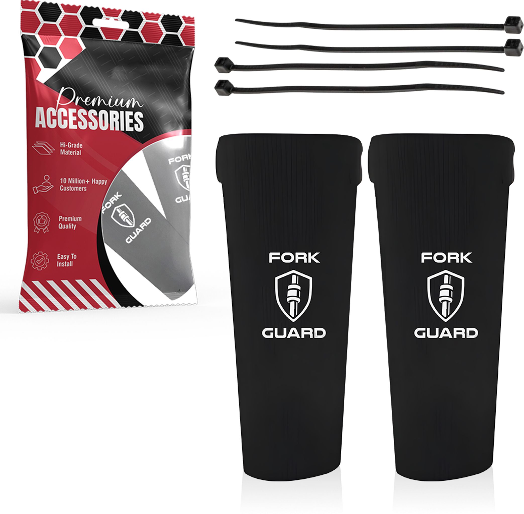 Motorcycle Front Shocker Fork Seal Covers | Protect & Extend Suspension Life Bike Crash Guard