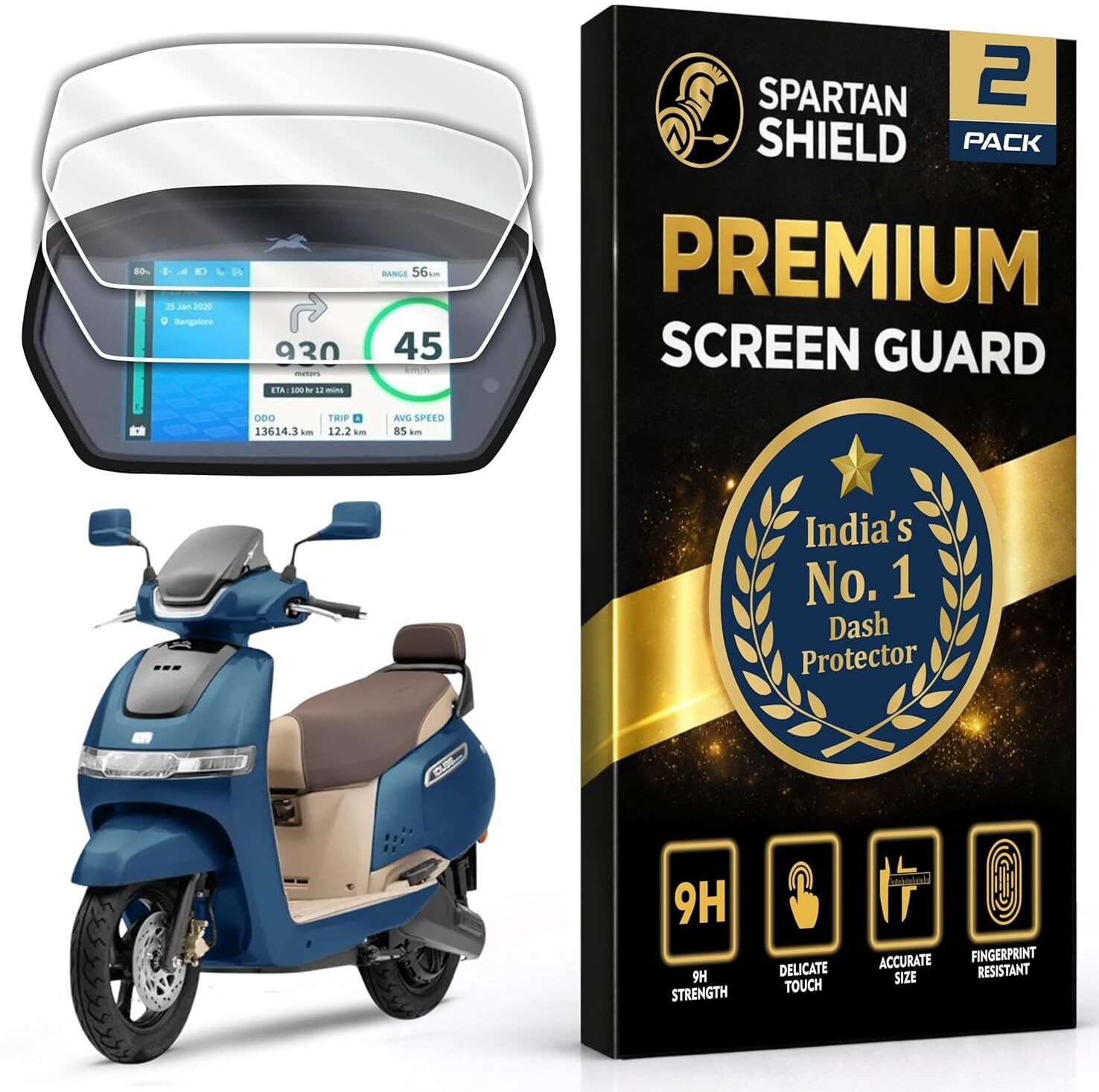 Screen Guard For TVS iQUBE EV 12.7 cm/5 inch TFT for 2026 Bike Display Screen Guard-image-33