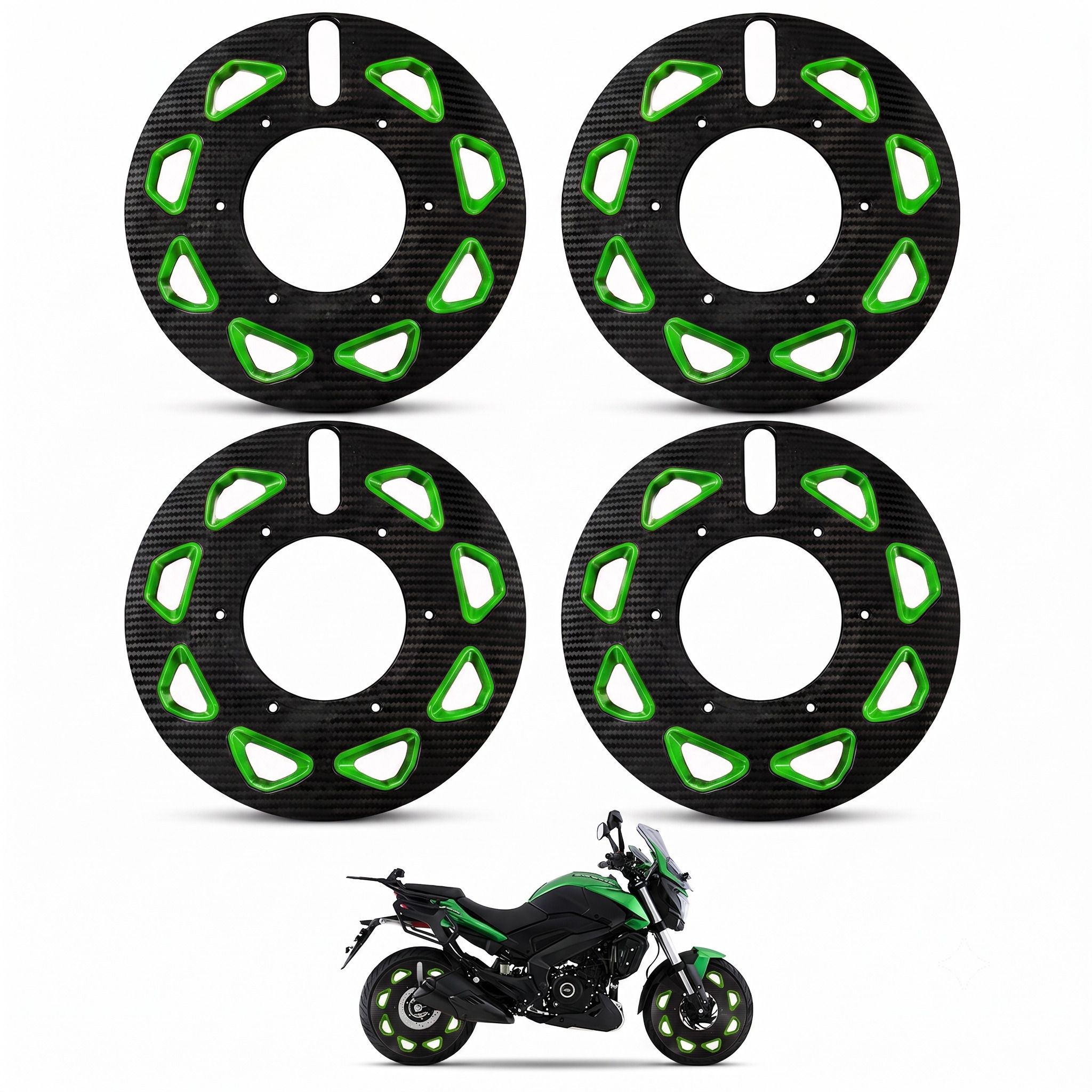 cross hooks 17 Inch Full Disc Wheel Cover for Hero. Xtreme. 125R Pack of 4 Bike Fairing Kit-picture-7