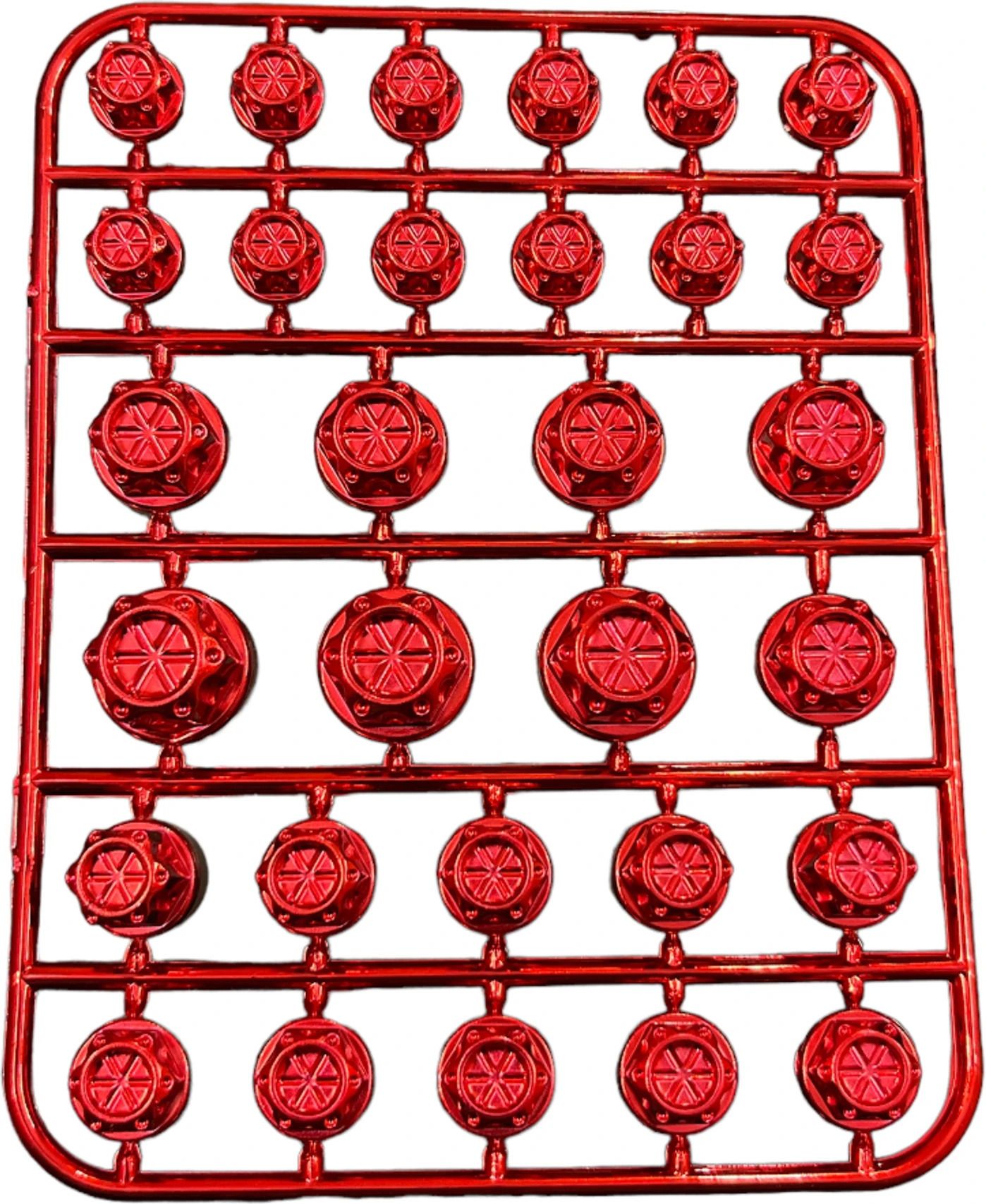 30pcs Bike Motorcycle Screw Nut Bolt Cap Cover Universal for Bike (RED) Bike Fairing Kit-image-29