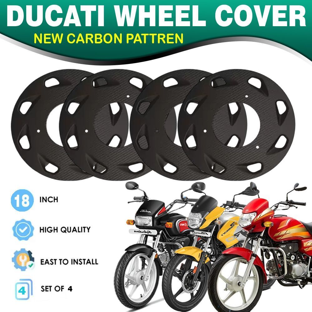 18 inch 4pc ABS Plastic PRO Disc Bike Wheel Cover For Hero Splendor Bike Fairing Kit-image-25
