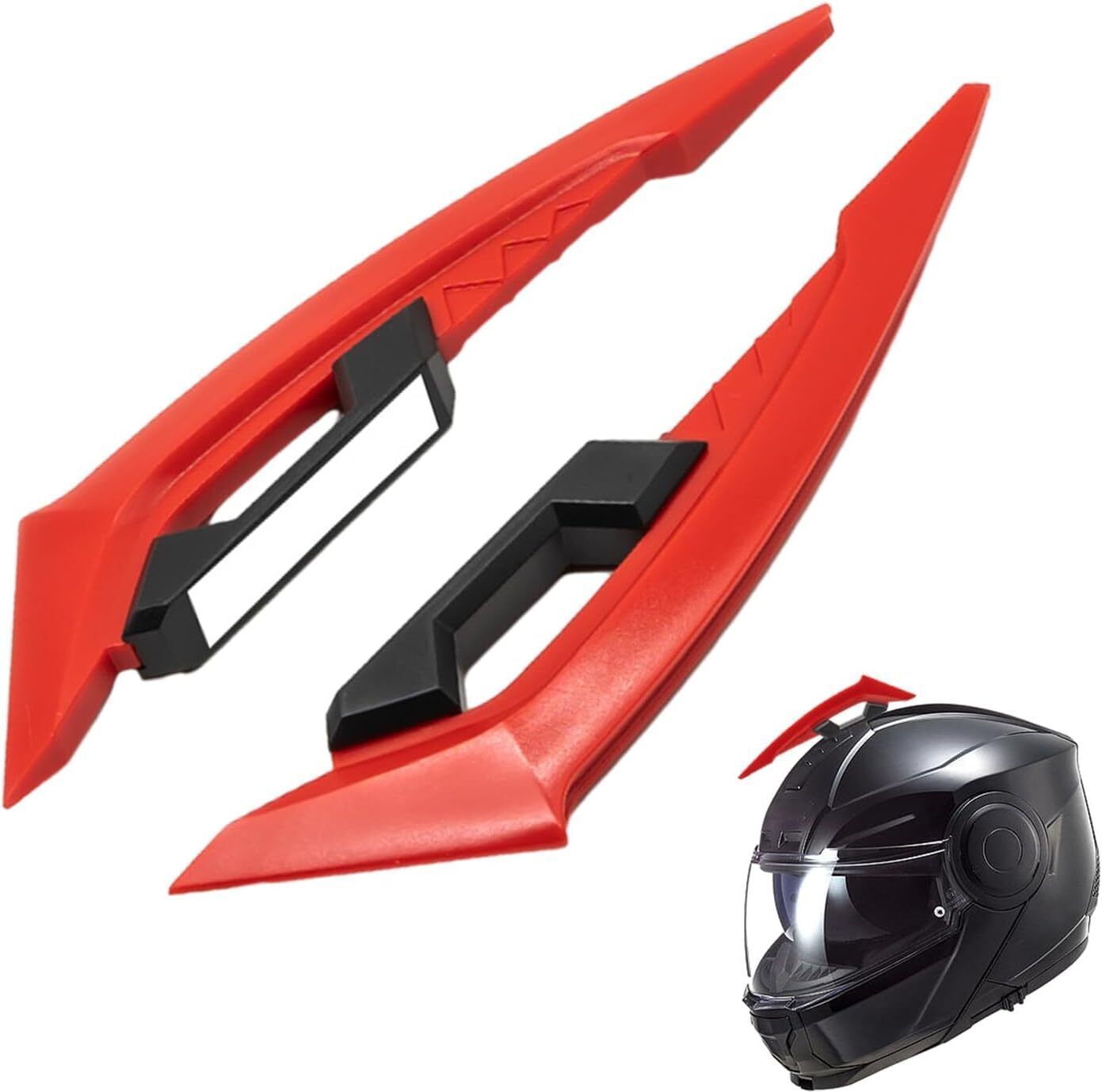 Red Wing Side Helmet Spoiler Aerodynamic Wing Dynamic Helmet Accessories Bike Fairing Kit-image-17