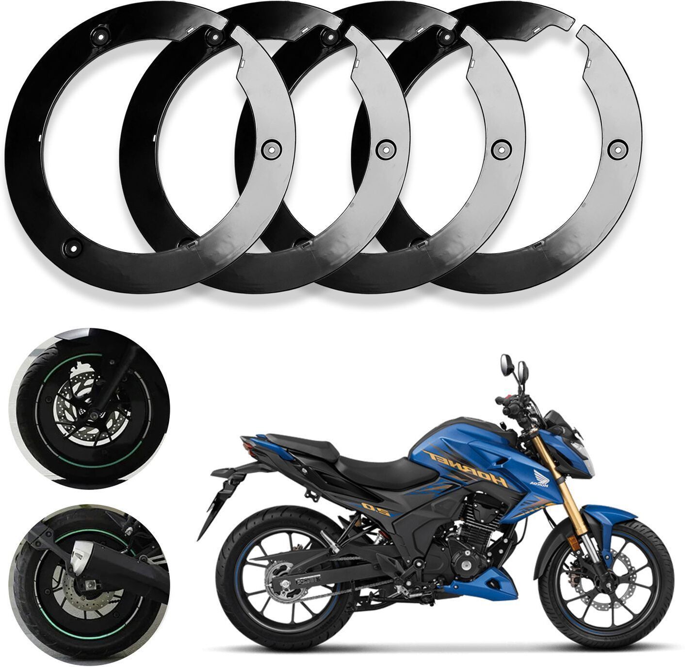 takshiv 17 Inch PRO Disc Wheel Cover For Honda Hornet 2.0 Front Back Wheel Cover Bike Fairing Kit-picture-22