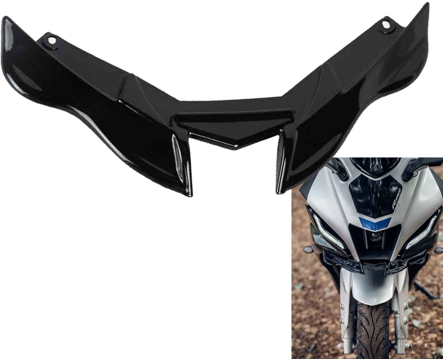 Winglet for Yamaha R15 V4/ R15 M (Black) Bike Fairing Kit-image-17