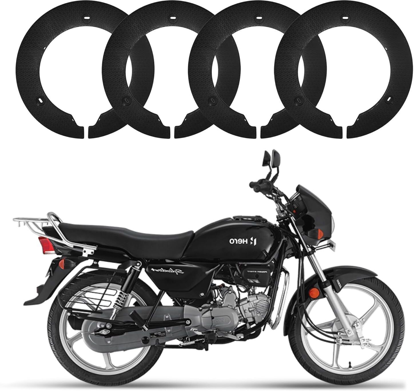 Bike Wheel Cover for 18 inch Wheel for Hero Splendor Plus & All Universal Bike Bike Fairing Kit-image-28