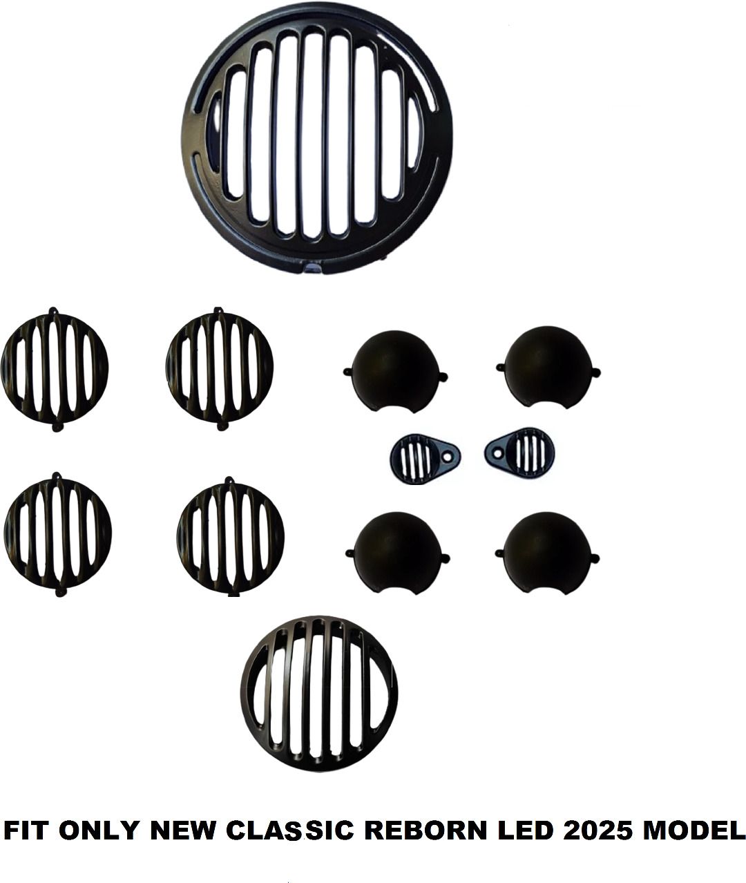 NEW Model Classic reborn LED 350 Headlight grill set Bike Bike Headlight Grill-image-24