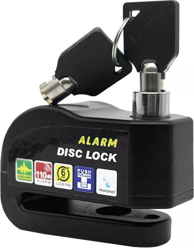 Disc Brake Lock, Ultra 110db Alarm Anti-Theft Motorcycle/Bicycle Lock Disc Lock-image-19