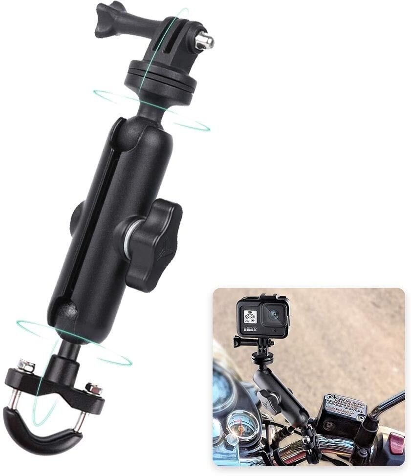 fotokina ProRide Universal Metal Bike Handlebar Mount for GoPro & Action Cameras Tripod Ball Head-image-47