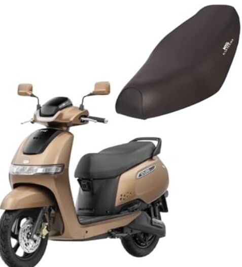 IQUBE SEAT COVER_001 Single Bike Seat Cover For TVS NA-image-13