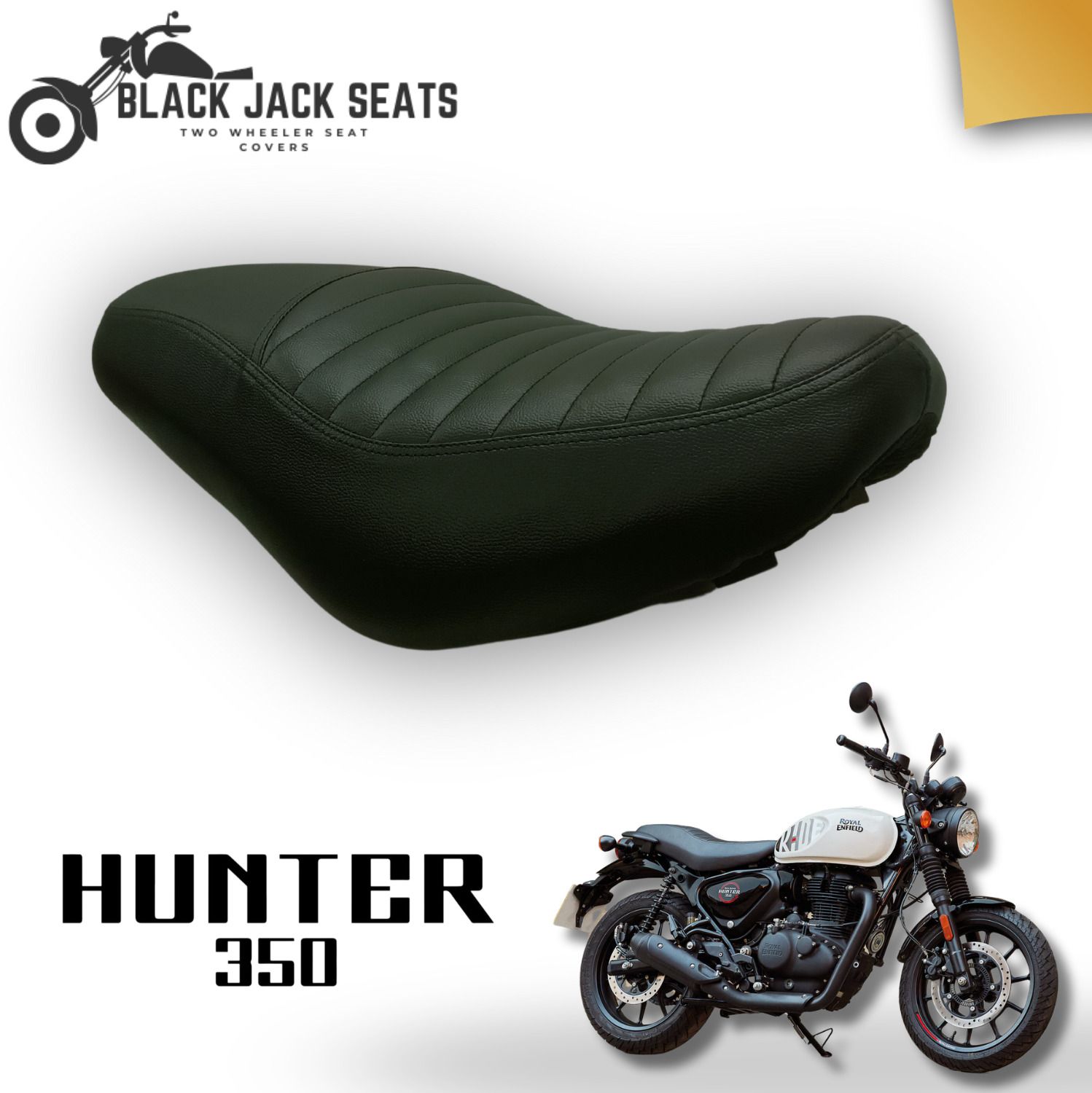 HUNTER 350 PREMIUM SEAT COVER for Royal Enfield Single Bike Seat Cover For Royal Enfield Raider 125
