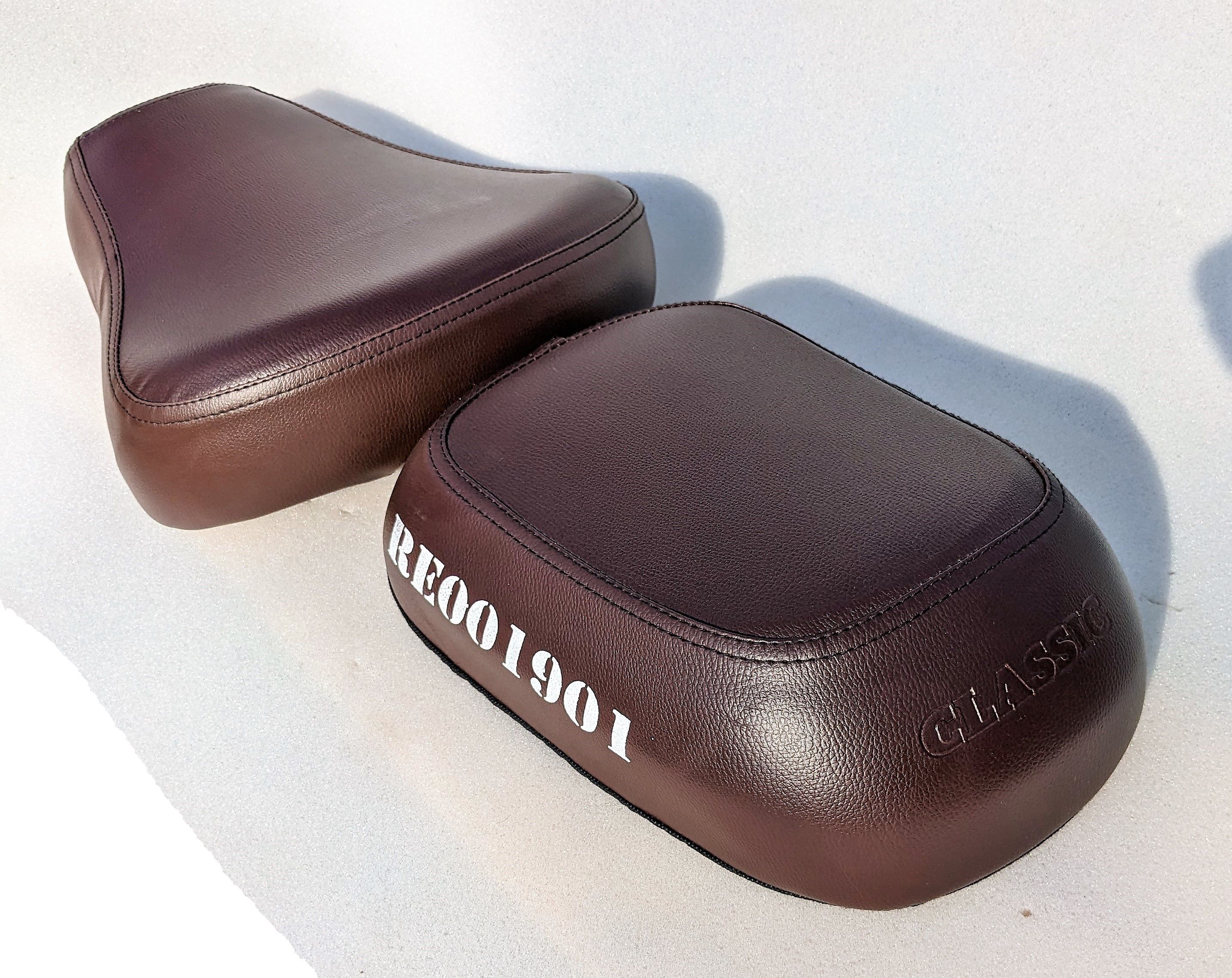 CLASSIC GUNMAETAL BROWN NEW BS 6 Split Bike Seat Cover For Royal Enfield Classic 350-image-8