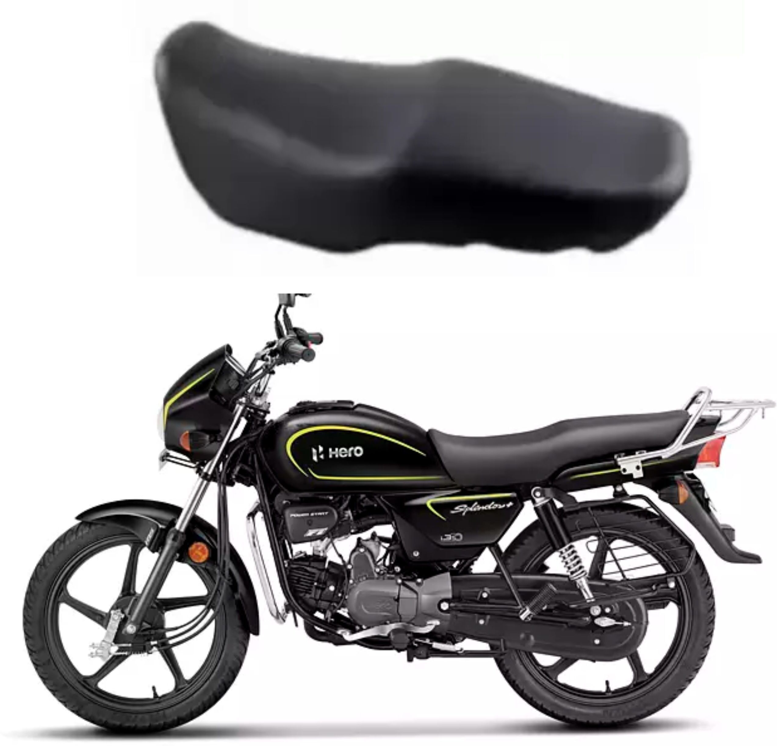 SPLENDOR SEAT COVER Single Bike Seat Cover For Hero Splendor-image-34