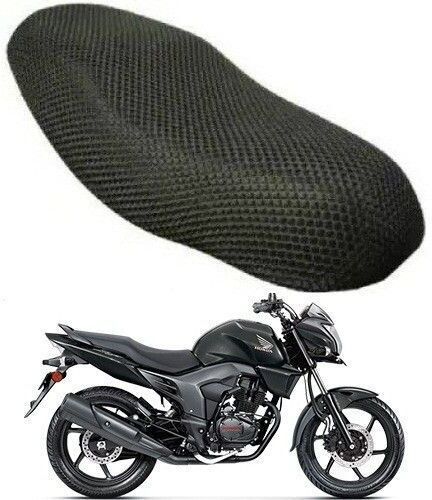UNQ-MESH-BSC-A109 Single Bike Seat Cover For Honda Trigger-image-35