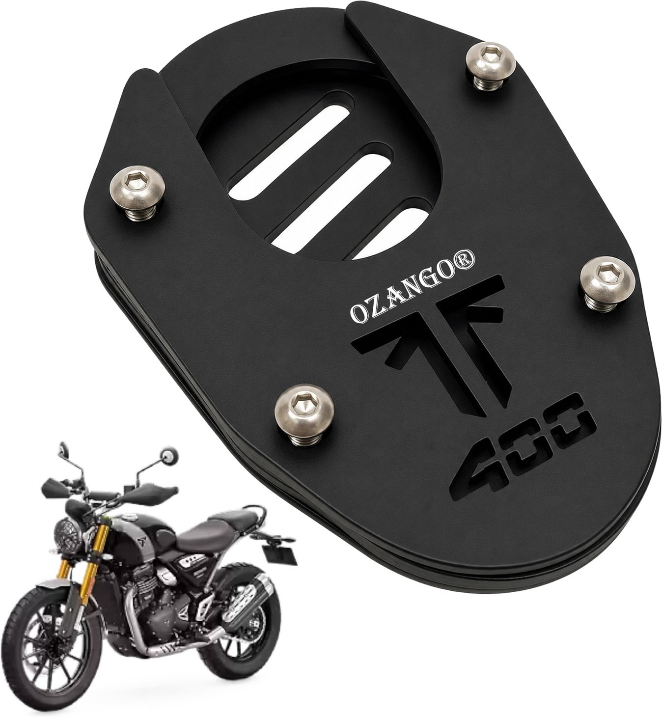 ozango Motorcycle Base Support Extender for Triumph Scrambler 400 X Side Stand-picture-30
