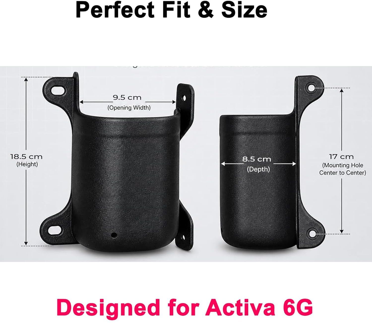 TH-56 Bottle Holder Compatible with Activa 6G Abs Accessories Storage Box Bike Storage Stand-image-0