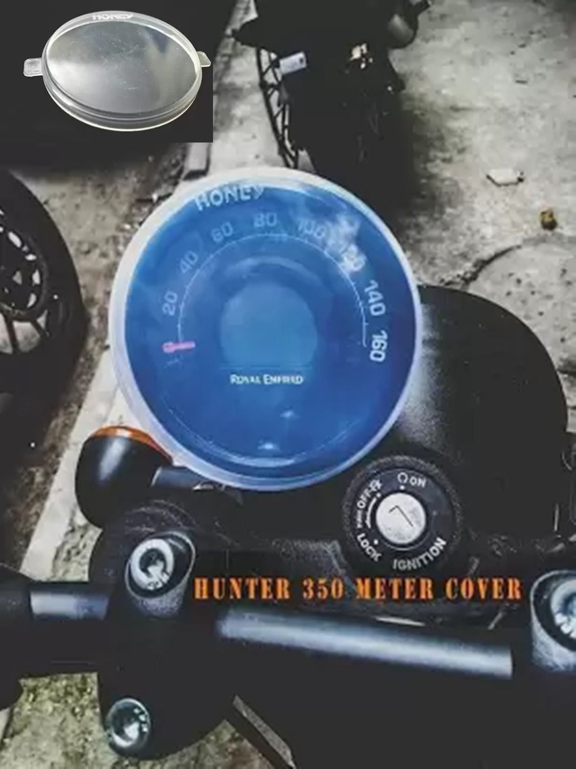 Monsoon Kit Screen Protector Speedometer Cover for re hunter 350 Bike Bike Tank Pad-image-23
