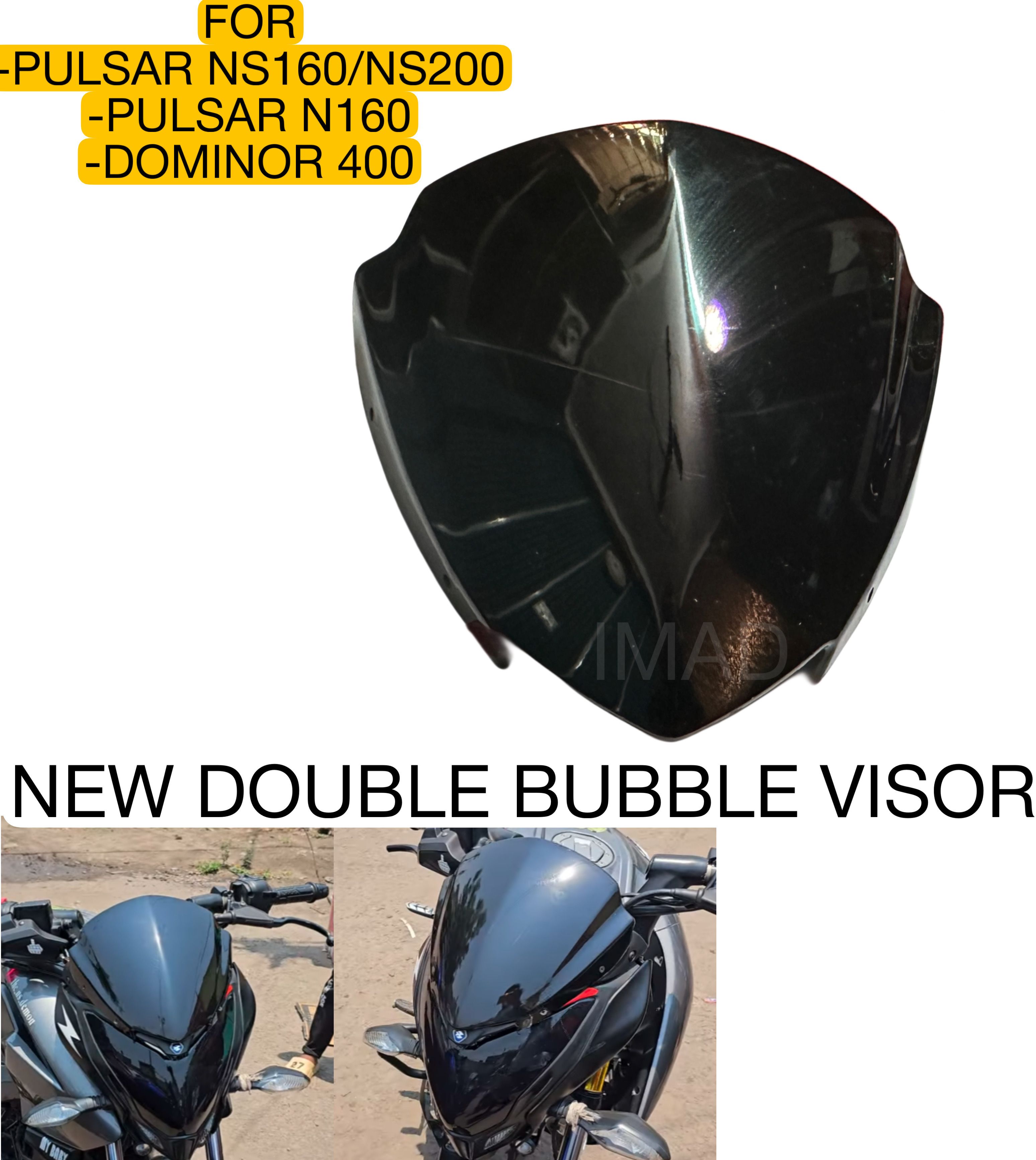 NEW VISOR FOR DOMINAR Bike Windshield