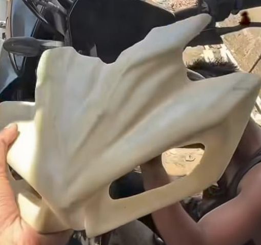 FIBER WILD MASK MT 15 WITHOUT PAINT Bike Windshield-image-3