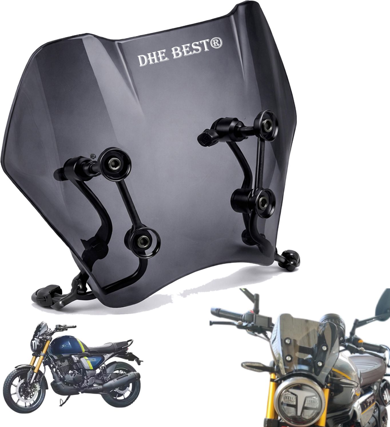 ike Front Windshield Visor Wind Screen Glass Shield for Ronin 2025 ONWARDS Bike Windshield-image-5