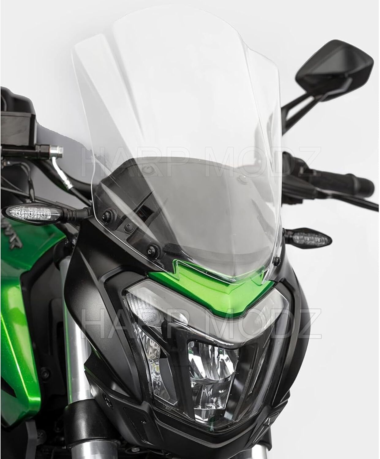 DOMINAR TOURING VISOR 250 400 CLEAR WHITE Bike Windshield-image-46