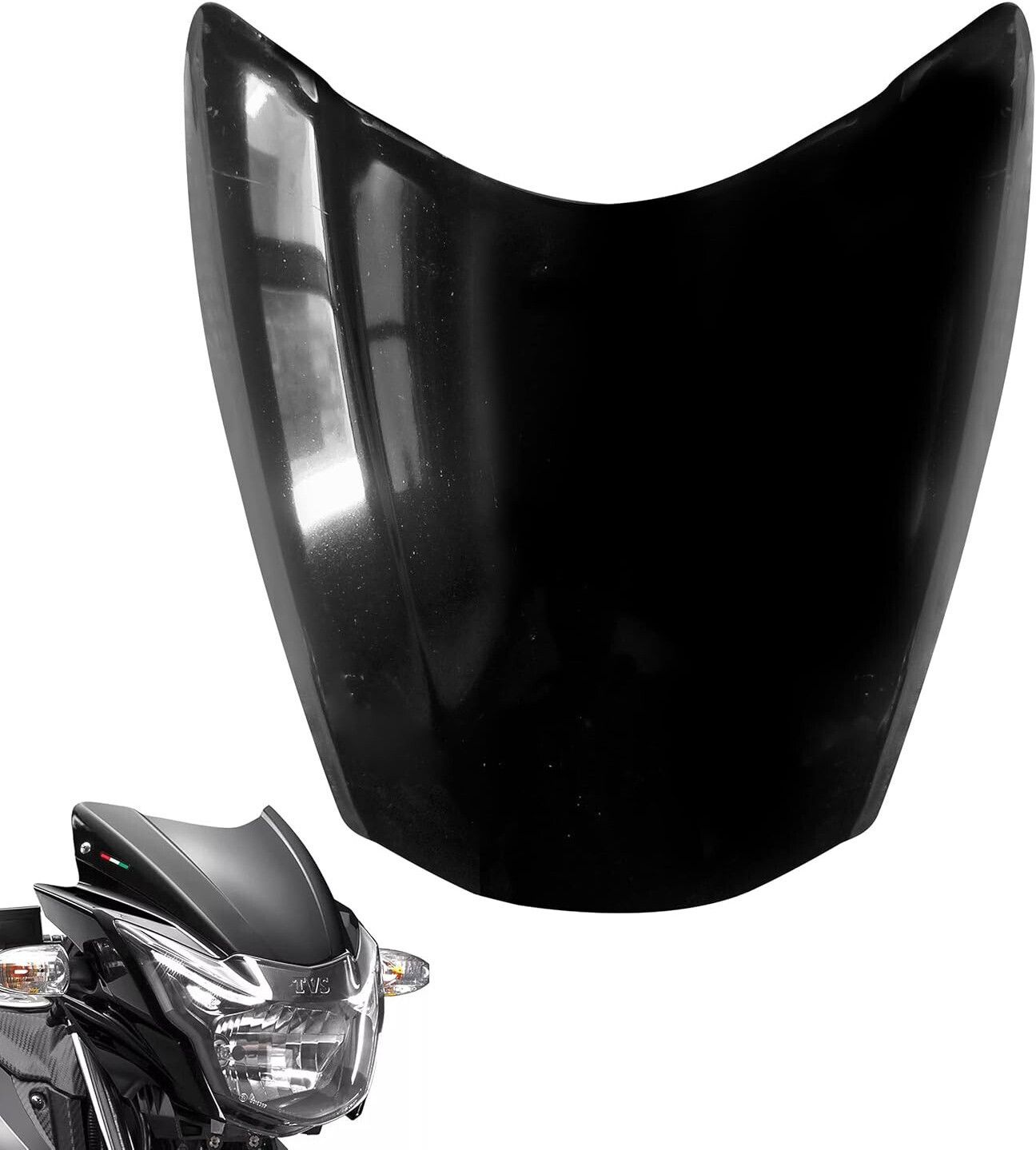 Apache RTR 160, Apache RTR 180 Headlight Visor Glass|Front Windshield Apache RTR Bike Windshield-image-7