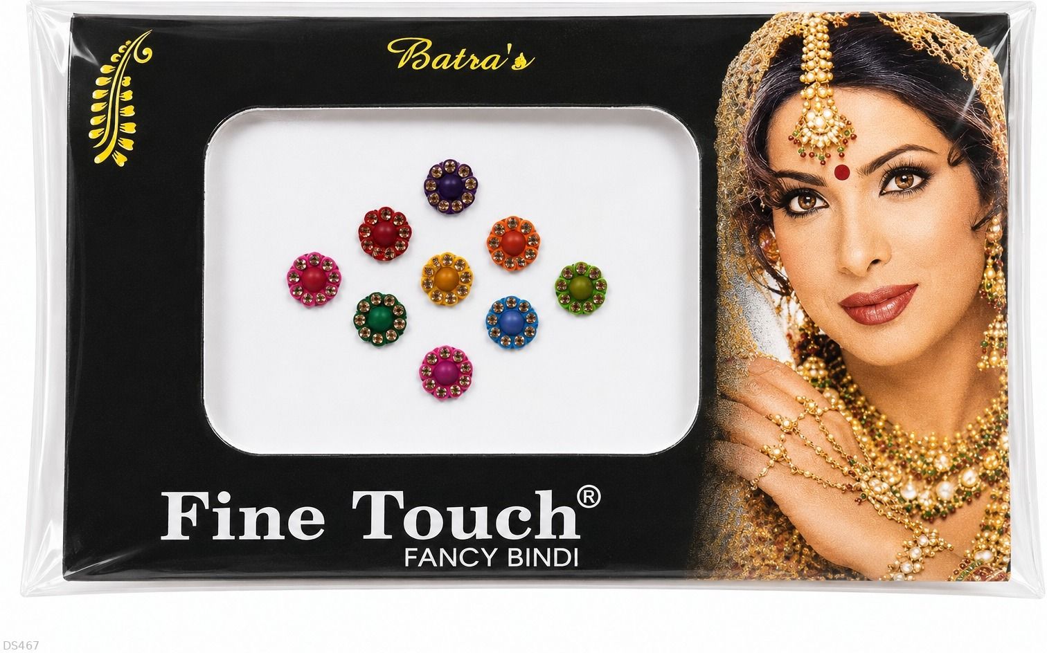 fine touch Multicolor Flower Bindi @62 Forehead Multicolor Bindis-picture-24